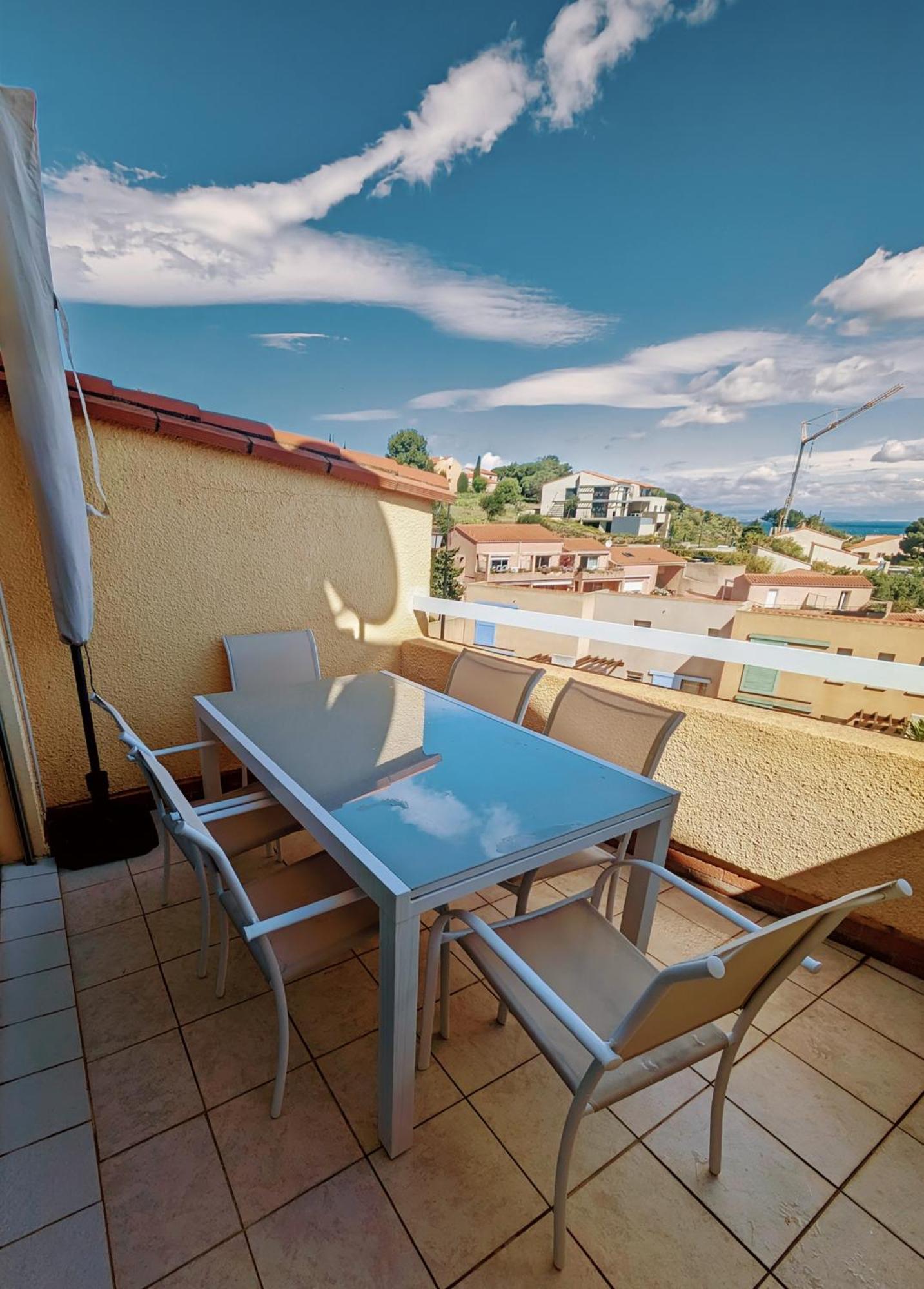 Superbe T3 Vue Sur Mer Parking Prive Classe 3 Etoiles Collioure Extérieur photo